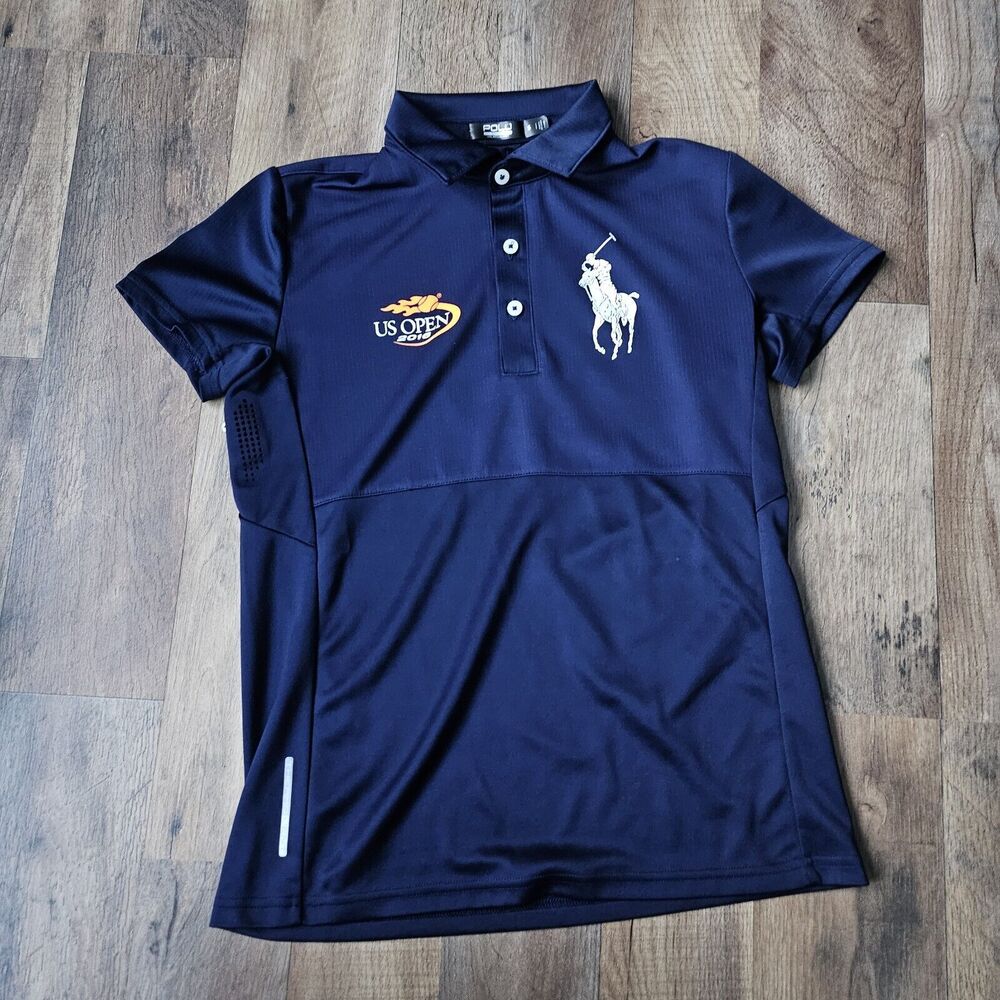 Ralph Lauren Polo Sport Performance US Open 2016 Polo Shirt Navy Size S